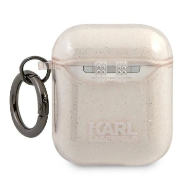 Karl Lagerfeld Glitter Choupette Dėklas skirtas AirPods 1 / 2 - Auksinis 1 Karl Lagerfeld Glitter Choupette Dėklas skirtas AirPods 1 / 2 - Auksinis 1