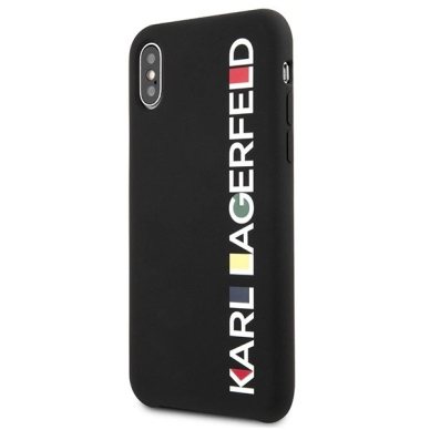 Karl Lagerfeld Blizgus Bauhaus iPhone X/XS Dėklas - Juodas 1