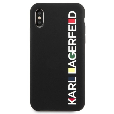 Karl Lagerfeld Blizgus Bauhaus iPhone X/XS Dėklas - Juodas 2