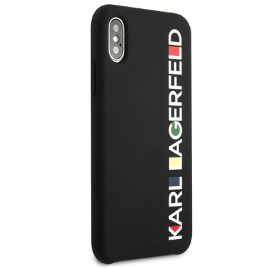 Karl Lagerfeld Blizgus Bauhaus iPhone X/XS Dėklas - Juodas 3