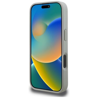 iPhone 16 Pro Max Karl Lagerfeld Grained Pattern & Logo MagSafe dėklas – pilkas 4