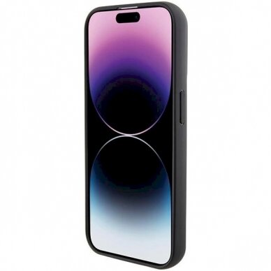 Karl Lagerfeld Gripstand Saffiano Choupette Pins Dėklas skirtas iPhone 14 Pro - Juodas 4 Karl Lagerfeld Gripstand Saffiano Choupette Pins Dėklas skirtas iPhone 14 Pro - Juodas 4