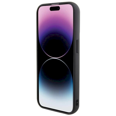 Karl Lagerfeld Gripstand Saffiano Karl&Choupette Pins Dėklas skirtas iPhone 13 Pro / 13 - Juodas 4 Karl Lagerfeld Gripstand Saffiano Karl&Choupette Pins Dėklas skirtas iPhone 13 Pro / 13 - Juodas 4