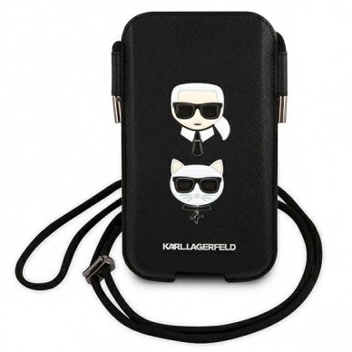 Dėklas Karl Lagerfeld Handbag Choupette Head Juodas UGLX912 1