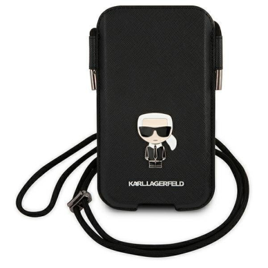 Dėklas Karl Lagerfeld Handbag Saffiano Ikonik Karl`s KLHCP12MOPHKMK Juodas 1 Dėklas Karl Lagerfeld Handbag Saffiano Ikonik Karl`s KLHCP12MOPHKMK Juodas 1