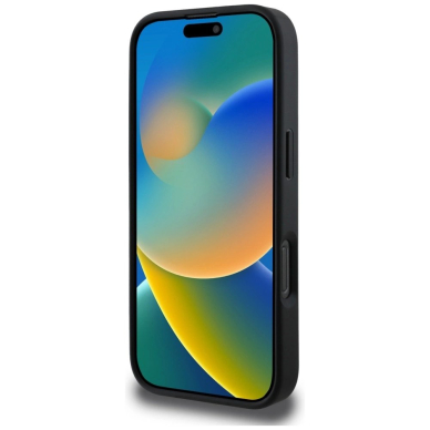 Karl Lagerfeld HC 3D Rubber Double Heads iPhone 16 Pro Dėklas - Juodas 4