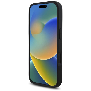 iPhone 16 Pro Max – Karl Lagerfeld HC Grained PU Cardslot Metal Elong dėklas - Juodas 4