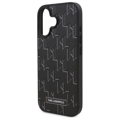 Dėklas Karl Lagerfeld Hot Stamp Magsafe iPhone 16  - Juodas 5