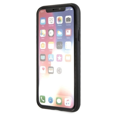 Karl Lagerfeld Iconic Glitter Karl`s Head iPhone X / Xs Dėklas - Raudonas 5