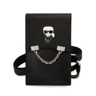 Karl Lagerfeld Ikonik Karl Chain Phone Bag - Juodas 1