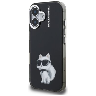 iPhone 16 Karl Lagerfeld IML Aquarelle Choupette & Logo dėklas – juodas 1 iPhone 16 Karl Lagerfeld IML Aquarelle Choupette & Logo dėklas – juodas 1