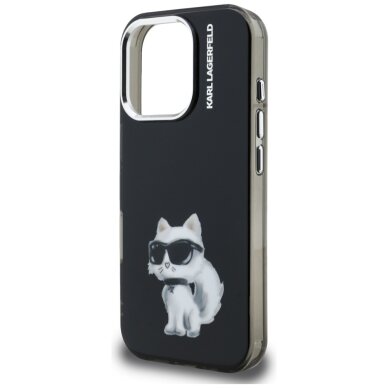 iPhone 16 Pro Karl Lagerfeld IML Aquarelle Choupette & Logo dėklas – juodas 5