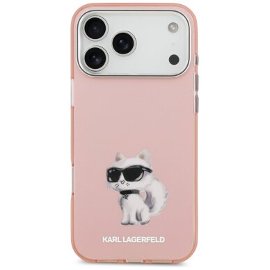 iPhone 17 Pro Karl Lagerfeld IML Aquarelle Choupette & Logo MagSafe dėklas – rožinis 2 iPhone 17 Pro Karl Lagerfeld IML Aquarelle Choupette & Logo MagSafe dėklas – rožinis 2