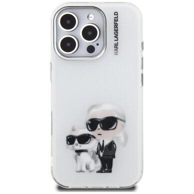 iPhone 16 Pro Max Karl Lagerfeld IML Aquarelle Karl & Choupette & Logo dėklas – baltas 2 iPhone 16 Pro Max Karl Lagerfeld IML Aquarelle Karl & Choupette & Logo dėklas – baltas 2