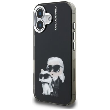 iPhone 16 Karl Lagerfeld IML Aquarelle Karl & Choupette & Logo dėklas – juodas 1 iPhone 16 Karl Lagerfeld IML Aquarelle Karl & Choupette & Logo dėklas – juodas 1