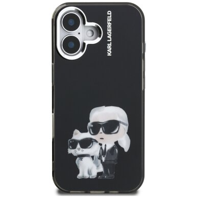 iPhone 16 Karl Lagerfeld IML Aquarelle Karl & Choupette & Logo dėklas – juodas 2 iPhone 16 Karl Lagerfeld IML Aquarelle Karl & Choupette & Logo dėklas – juodas 2