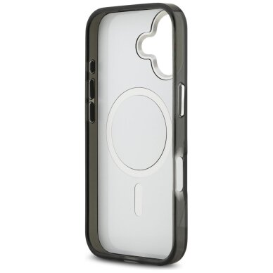 iPhone 17 Karl Lagerfeld IML Aquarelle Karl & Choupette & Logo MagSafe dėklas – juodas 5