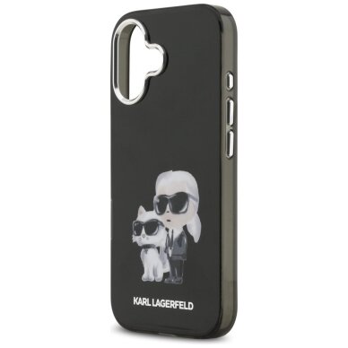 iPhone 17 Karl Lagerfeld IML Aquarelle Karl & Choupette & Logo MagSafe dėklas – juodas 6 iPhone 17 Karl Lagerfeld IML Aquarelle Karl & Choupette & Logo MagSafe dėklas – juodas 6