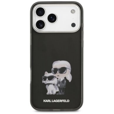 iPhone 17 Pro Max dėklas Karl Lagerfeld IML Aquarelle Karl & Choupette & Logo, MagSafe – juodas 2 iPhone 17 Pro Max dėklas Karl Lagerfeld IML Aquarelle Karl & Choupette & Logo, MagSafe – juodas 2