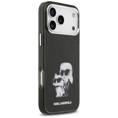 iPhone 17 Pro Max dėklas Karl Lagerfeld IML Aquarelle Karl & Choupette & Logo, MagSafe – juodas 3 iPhone 17 Pro Max dėklas Karl Lagerfeld IML Aquarelle Karl & Choupette & Logo, MagSafe – juodas 3