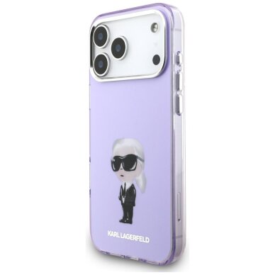 iPhone 17 Pro Max Karl Lagerfeld IML Aquarelle Karl & Choupette & Logo MagSafe dėklas – violetinis 1 iPhone 17 Pro Max Karl Lagerfeld IML Aquarelle Karl & Choupette & Logo MagSafe dėklas – violetinis 1