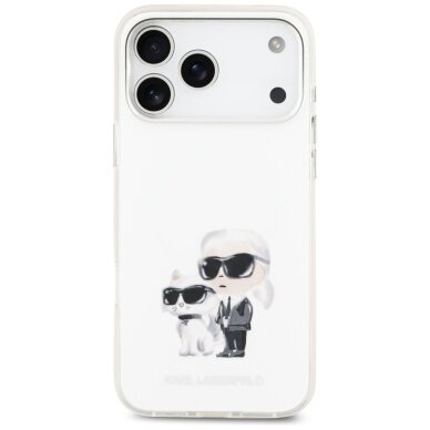 iPhone 17 Pro Max Karl Lagerfeld IML Aquarelle Karl & Choupette & Logo MagSafe dėklas – baltas 2 iPhone 17 Pro Max Karl Lagerfeld IML Aquarelle Karl & Choupette & Logo MagSafe dėklas – baltas 2