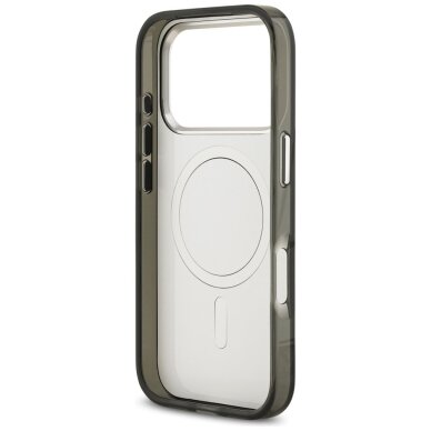 iPhone 17 Pro Karl Lagerfeld IML Aquarelle Karl & Logo MagSafe dėklas – juodas 6