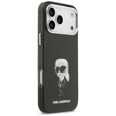 iPhone 17 Pro Max Karl Lagerfeld IML Aquarelle Karl & Logo MagSafe dėklas – juodas 3
