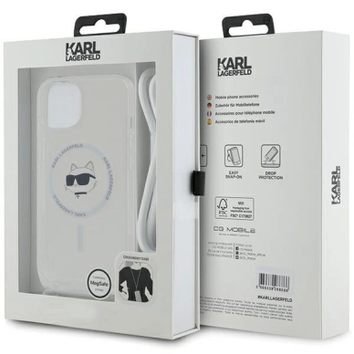 Karl Lagerfeld IML Choupette Head Cord MagSafe dėklas iPhone 14 / 13 / 15 - Permatomas 6 Karl Lagerfeld IML Choupette Head Cord MagSafe dėklas iPhone 14 / 13 / 15 - Permatomas 6