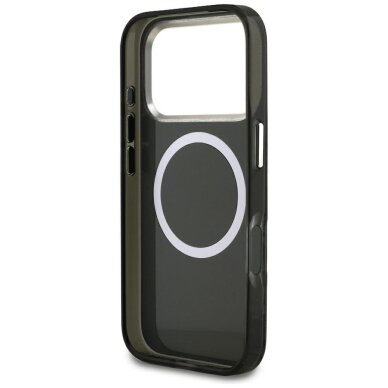 iPhone 17 Pro dėklas Karl Lagerfeld IML Choupette Head Logo, MagSafe – juodas 6