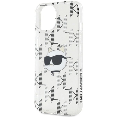 Karl Lagerfeld IML Choupette Head Monogram dėklas iPhone 15 / 14 / 13 - Permatomas 5 Karl Lagerfeld IML Choupette Head Monogram dėklas iPhone 15 / 14 / 13 - Permatomas 5