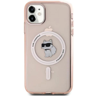Karl Lagerfeld IML Choupette MagSafe dėklas iPhone 11 / Xr - Rožinis 2 Karl Lagerfeld IML Choupette MagSafe dėklas iPhone 11 / Xr - Rožinis 2