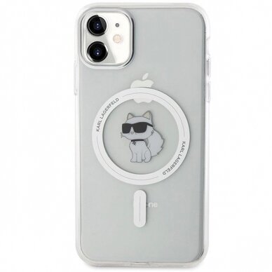 Dėklas Karl Lagerfeld IML Choupette MagSafe dėklas iPhone 11 / Xr - Permatomas 2 Dėklas Karl Lagerfeld IML Choupette MagSafe dėklas iPhone 11 / Xr - Permatomas 2