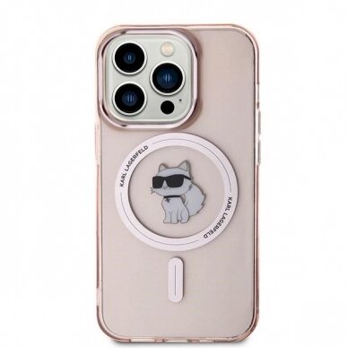 Karl Lagerfeld IML Choupette MagSafe dėklas iPhone 14 Pro Max - Rožinis 2 Karl Lagerfeld IML Choupette MagSafe dėklas iPhone 14 Pro Max - Rožinis 2