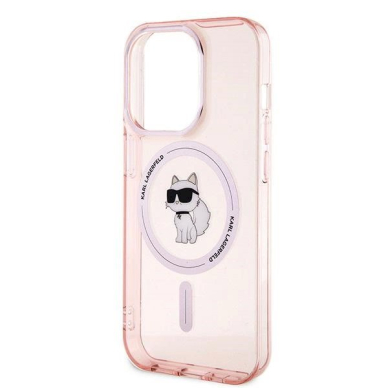 Karl Lagerfeld IML Choupette MagSafe dėklas iPhone 14 Pro - Rožinis 5 Karl Lagerfeld IML Choupette MagSafe dėklas iPhone 14 Pro - Rožinis 5