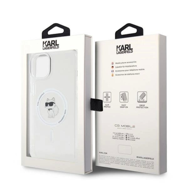 Karl Lagerfeld IML Choupette MagSafe case for iPhone 15 Plus - transparent 7