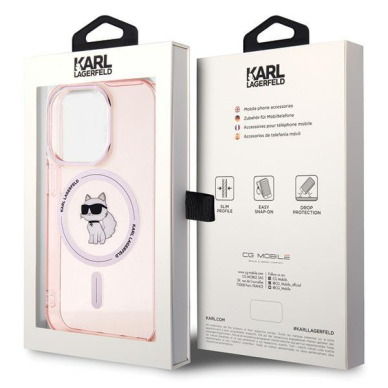Karl Lagerfeld IML Choupette MagSafe case for iPhone 15 Pro - pink 7 Karl Lagerfeld IML Choupette MagSafe case for iPhone 15 Pro - pink 7