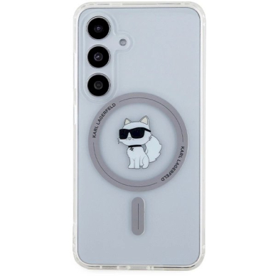 Karl Lagerfeld IML Choupette MagSafe Dėklas skirtas Samsung Galaxy S24 - Permatomas 2
