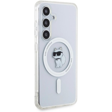 Karl Lagerfeld IML Choupette MagSafe Dėklas skirtas Samsung Galaxy S24 - Permatomas 3