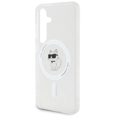 Karl Lagerfeld IML Choupette MagSafe Dėklas skirtas Samsung Galaxy S24 - Permatomas 5