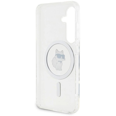 Karl Lagerfeld IML Choupette MagSafe Dėklas skirtas Samsung Galaxy S24 - Permatomas 6