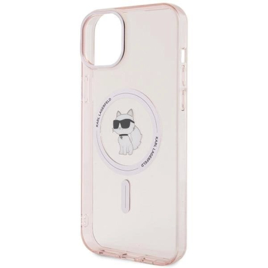Karl Lagerfeld IML Choupette MagSafe Dėklas skirtas iPhone 15 Plus - Rožinis 4 Karl Lagerfeld IML Choupette MagSafe Dėklas skirtas iPhone 15 Plus - Rožinis 4