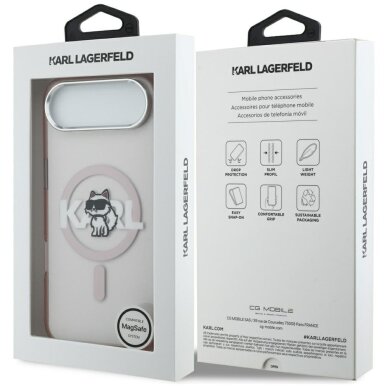 iPhone Air Karl Lagerfeld IML Choupette Sketch Logo MagSafe dėklas – rožinis 7 iPhone Air Karl Lagerfeld IML Choupette Sketch Logo MagSafe dėklas – rožinis 7