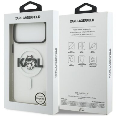 iPhone 17 Pro Max dėklas Karl Lagerfeld IML Choupette Sketch Logo su MagSafe – skaidrus 7 iPhone 17 Pro Max dėklas Karl Lagerfeld IML Choupette Sketch Logo su MagSafe – skaidrus 7