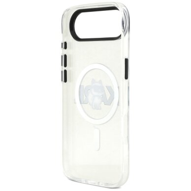 iPhone Air dėklas Karl Lagerfeld IML Choupette Sketch Logo MagSafe – skaidrus 6