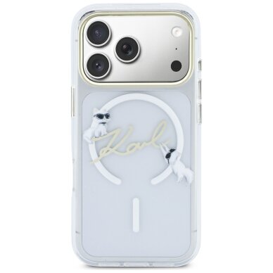 iPhone 17 Pro Karl Lagerfeld IML Choupettes Karl Script Logo MagSafe dėklas – skaidrus 2 iPhone 17 Pro Karl Lagerfeld IML Choupettes Karl Script Logo MagSafe dėklas – skaidrus 2