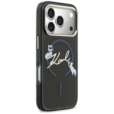 iPhone 17 Pro Max Karl Lagerfeld IML Choupettes Karl Script Logo MagSafe dėklas – juodas 3 iPhone 17 Pro Max Karl Lagerfeld IML Choupettes Karl Script Logo MagSafe dėklas – juodas 3