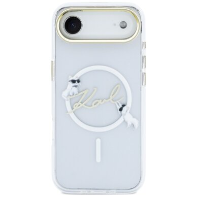 iPhone Air Karl Lagerfeld IML Choupettes Karl Script Logo MagSafe dėklas – skaidrus 2 iPhone Air Karl Lagerfeld IML Choupettes Karl Script Logo MagSafe dėklas – skaidrus 2