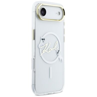 iPhone Air Karl Lagerfeld IML Choupettes Karl Script Logo MagSafe dėklas – skaidrus 3