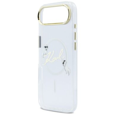 iPhone Air Karl Lagerfeld IML Choupettes Karl Script Logo MagSafe dėklas – skaidrus 5